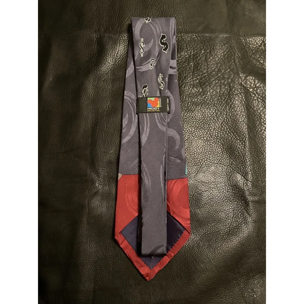 VTG DISNEY Mickey Mouse Mens NeckTie Corporate Profits Stock Market Accountant